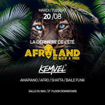 20/08 🐆 AFROLAND 🐆 La dernière de l’été avec KEMUEL