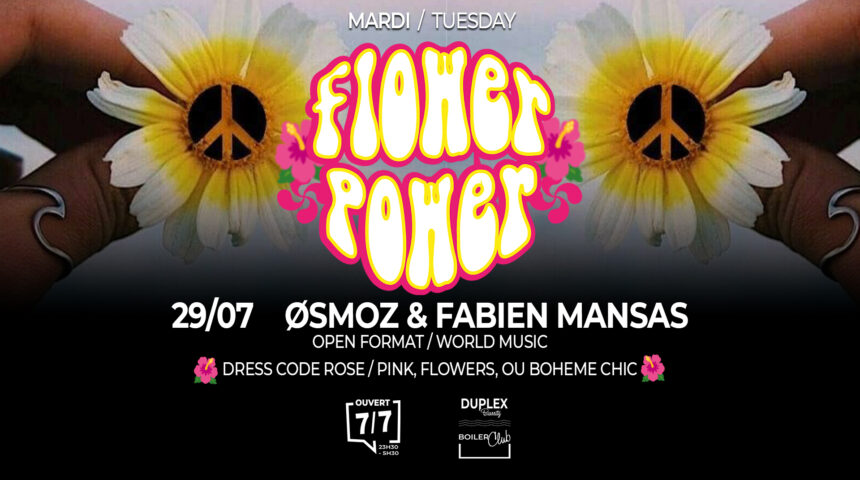MARDI / TUESDAY : FLOWERS POWER