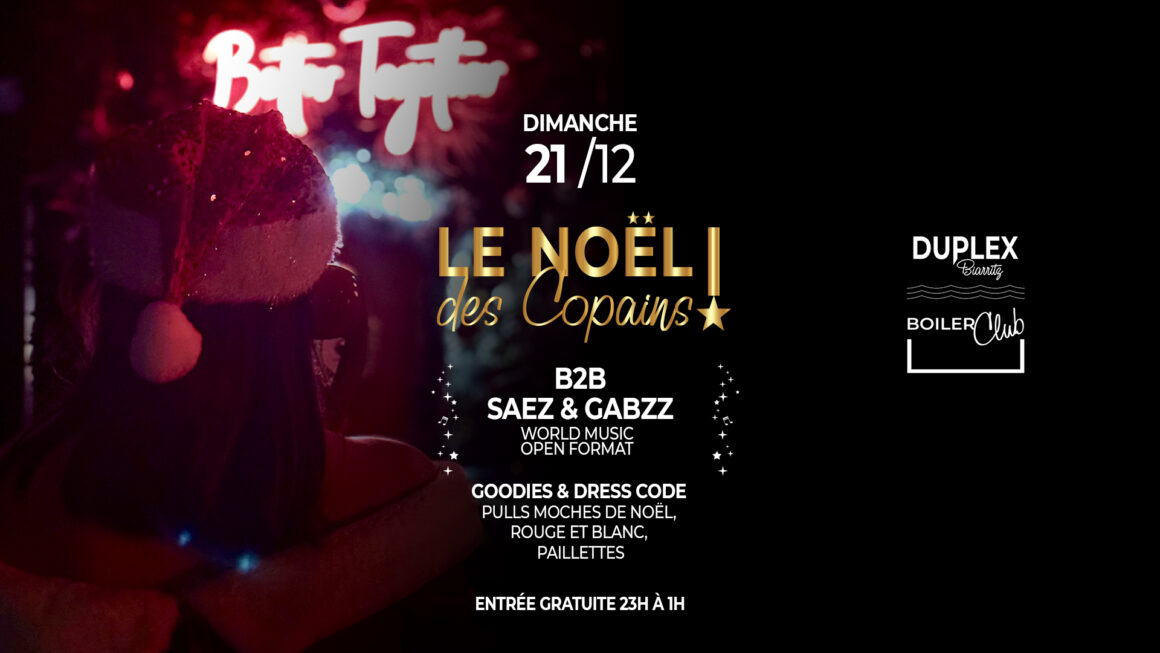 DIMANCHE 21/12 c&rsquo;est le NOËL DES COPAINS !