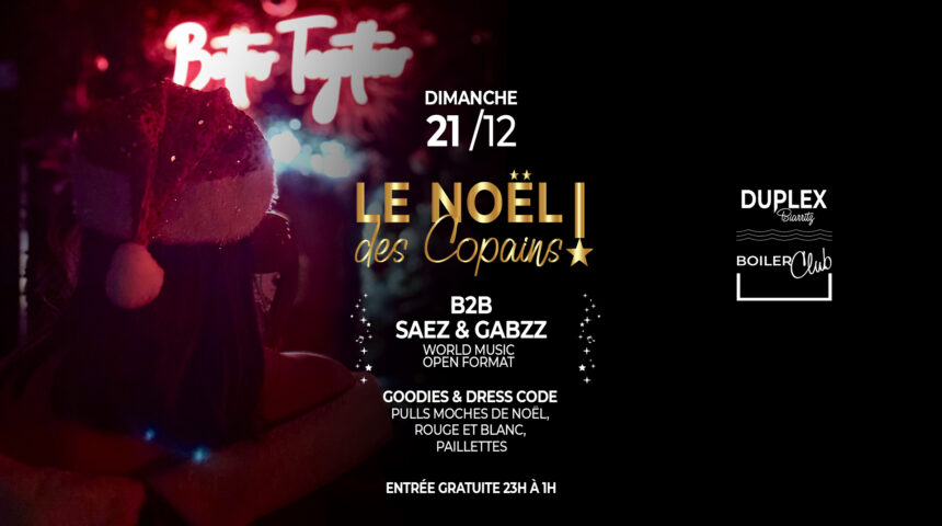 DIMANCHE 21/12 c&rsquo;est le NOËL DES COPAINS !